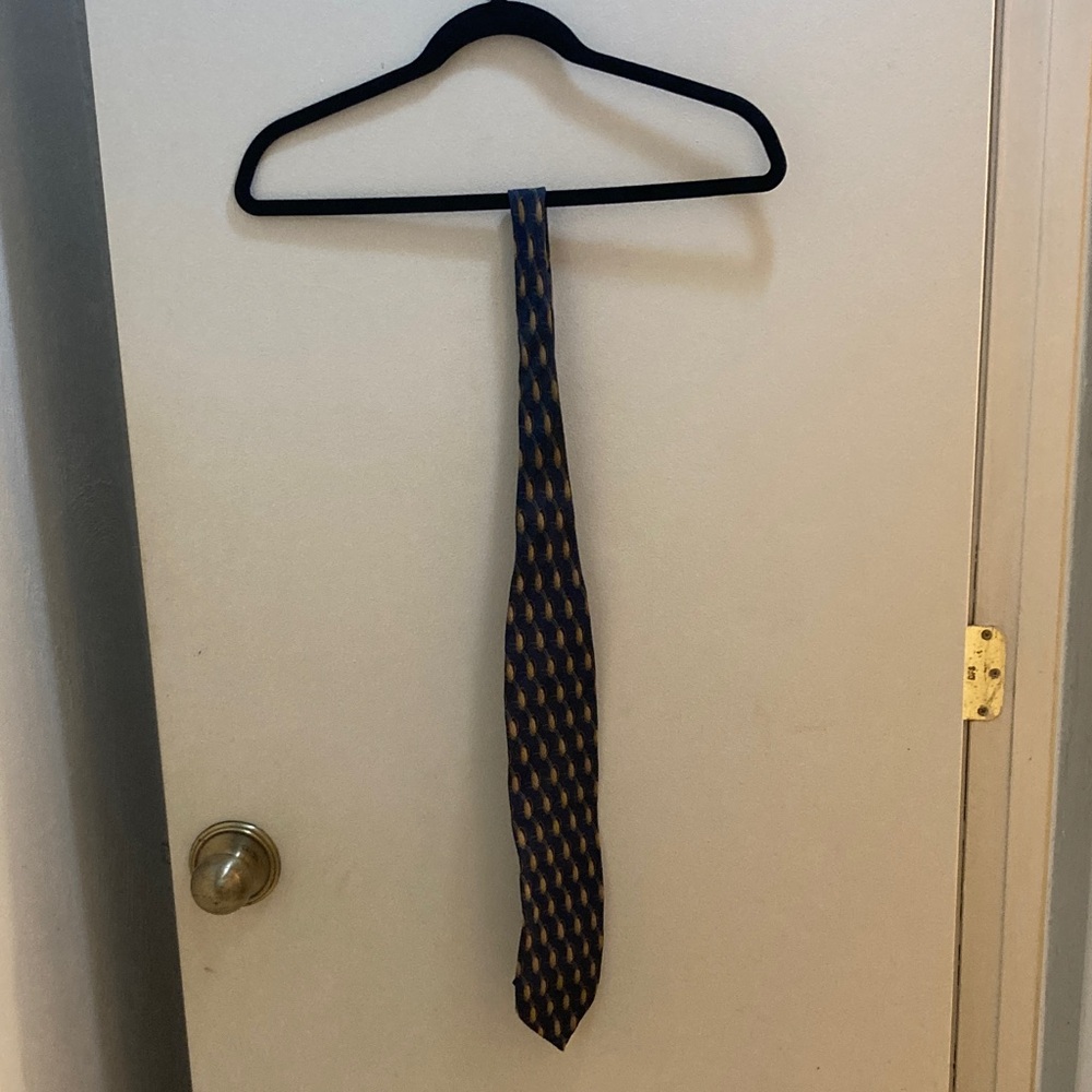 Murano Blue and Gold Tie